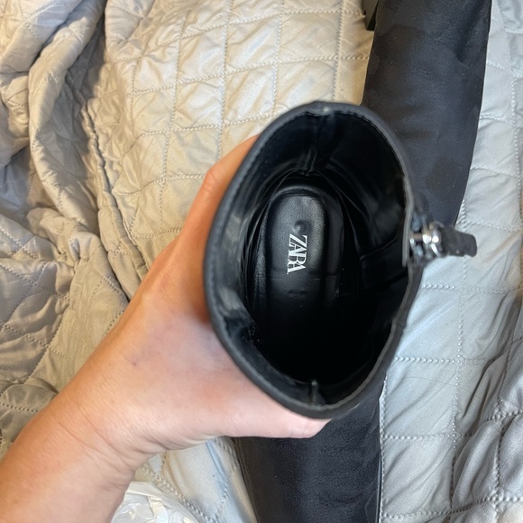 Zara combat style black boot size 39 - Picture 4 of 6